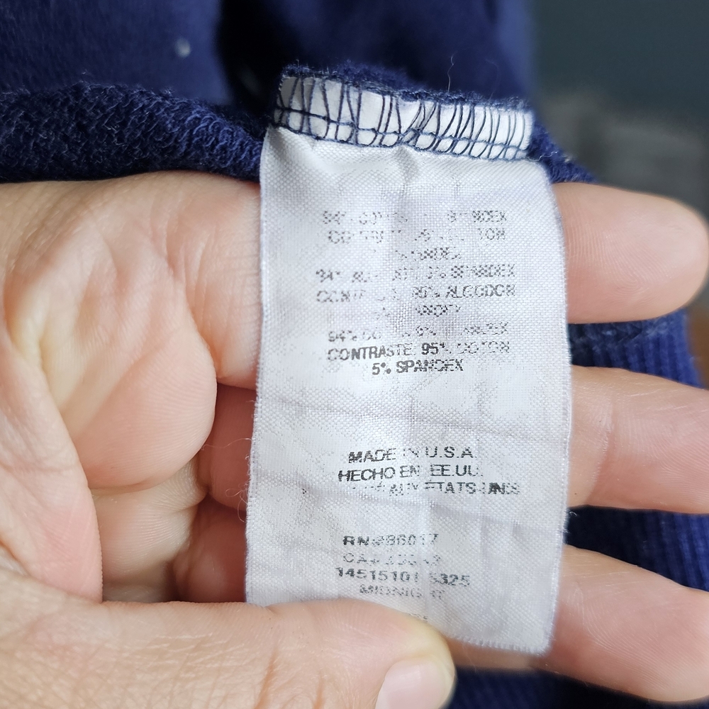 Bebe Navy Hoodie with Silver Heart Zipper - Picture 6 of 6